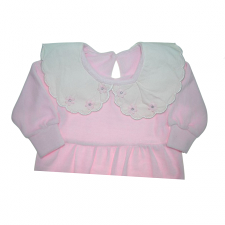 Salopeta cu maneca lunga pentru fete Mini Junior SLP-3901R, Roz [1]