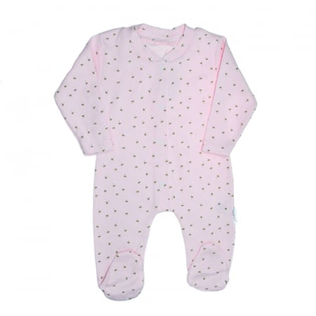 Salopete bebelusi fete - Salopeta cu maneca lunga pentru fete Mini Junior SLP-MJ15, Roz