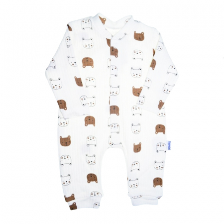 Îmbrăcăminte băieți - Salopeta cu maneca lunga pentru copii Mini Junior SLP-MJ26, Multicolor