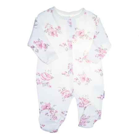 Salopete bebelusi fete - Salopeta cu maneca lunga pentru fete Mini Junior SLP-MJ35, Roz