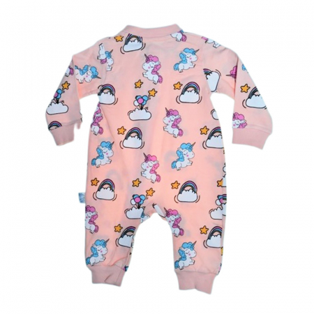 Salopeta cu maneca lunga, pentru fete, Mini Junior 8604C, Coral [2]