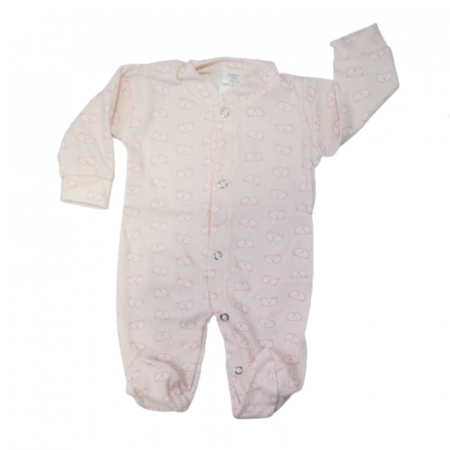 Salopete bebelusi fete - Salopeta cu maneca lunga pentru fete Mini Junior SLPP-8, Roz