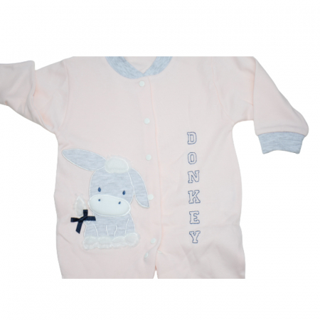 Salopeta cu maneca lunga pentru fete Gaye Bebe 2148, Roz [2]