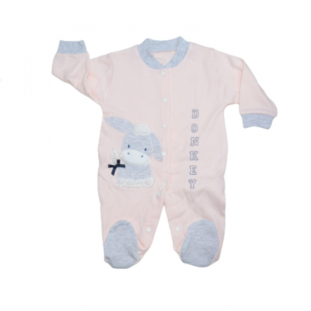 Îmbrăcăminte fete - Salopeta cu maneca lunga pentru fete Gaye Bebe 2148, Roz