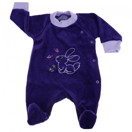 Salopete bebelusi fete - Salopeta cu maneca lunga pentru fete Pifou Model 16 SPCP-23, Mov