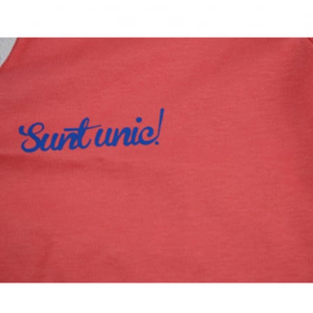 Salopeta cu maneca lunga pentru fete Pifou Model 32 M32-CO2-62, Coral [2]