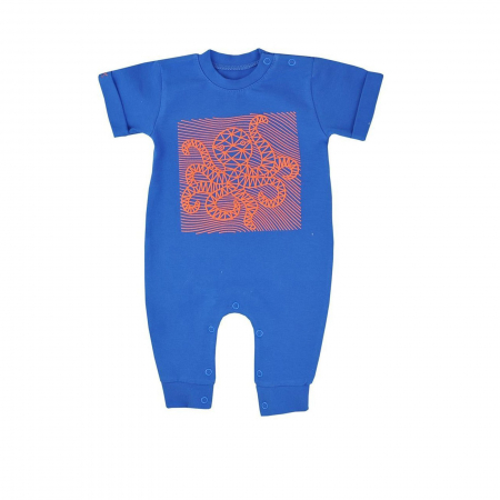 Salopete bebelusi baieti - Salopeta cu maneca scurta pentru baieti Koala Osmiornica 08-534B_62 cm, Bleumarin