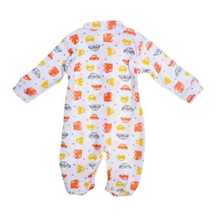 Salopeta cu masini , cu maneca lunga, pentru baieti, Mini Junior 1109M, Multicolor [2]