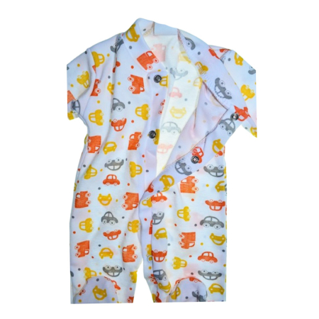 Salopeta cu masini , cu maneca lunga, pentru baieti, Mini Junior 1109M, Multicolor [1]