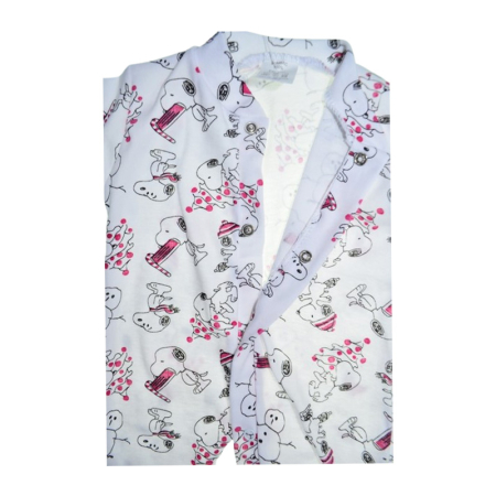 Salopeta cu Snoopy, cu maneca lunga, pentru fete, Mini Junior 1109S, Alb [1]