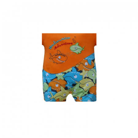 Salopeta de vara pentru baieti Koala Nemo 03-683P_62 cm, Portocaliu [1]