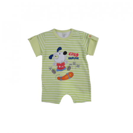 Îmbrăcăminte băieți - Salopeta de vara pentru baieti Koala 2459V-62-cm, Verde