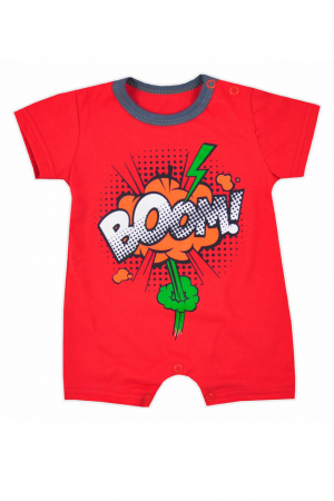 Îmbrăcăminte băieți - Salopeta de vara pentru baieti Koala Boom 40181-74, Rosu