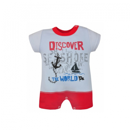 Salopete bebelusi vara baieti - Salopeta de vara pentru baieti Koala Discover 3006RA1-62-cm, Multicolor