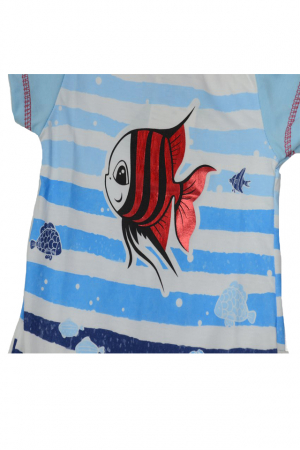 Salopeta de vara pentru baieti Koala Merlin 05-9911-62-cm, Albastru [2]