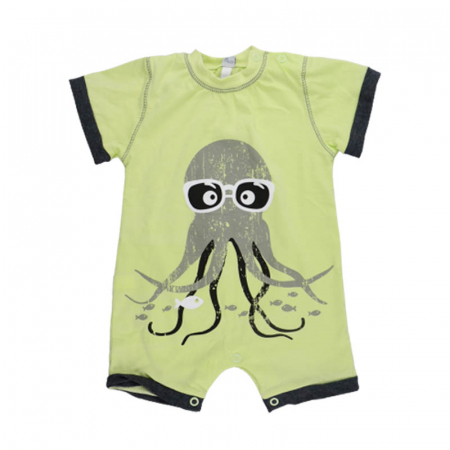 Îmbrăcăminte băieți - Salopeta de vara pentru baieti Koala Podwodny Swiat 05-237, Verde