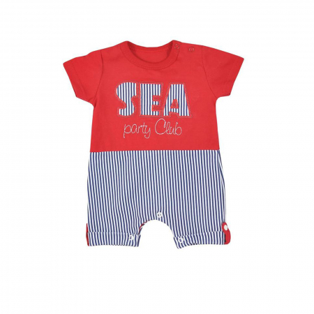 Îmbrăcăminte băieți - Salopeta de vara pentru copii Koala Sea Party 08-524_62 cm, Multicolor