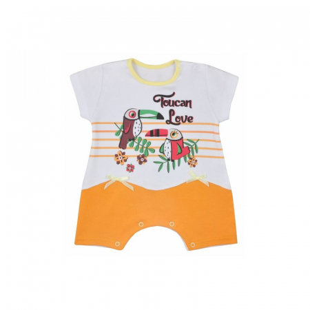 Salopete bebelusi vara fete - Salopeta de vara pentru fete Koala Tukan 04-954AP1_62-cm, Multicolor
