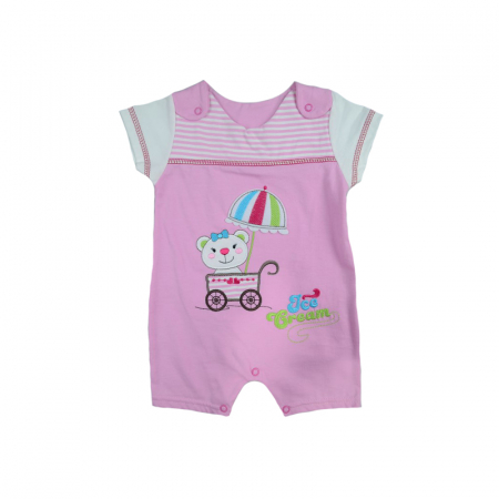 Salopete bebelusi vara fete - Salopeta de vara pentru fete Koala 74-45R-68-cm, Roz