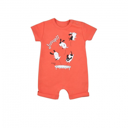 Salopete bebelusi vara fete - Salopeta de vara pentru fete Koala Jupi 08-515R_62 cm, Rosu