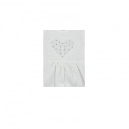 Salopeta de vara pentru fete Koala Marcelinka 08-572A_62 cm, Alb [1]