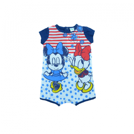 Salopete bebelusi vara fete - Salopeta de vara pentru fete Sun City Minnie Mouse ER0056-67-cm, Multicolor
