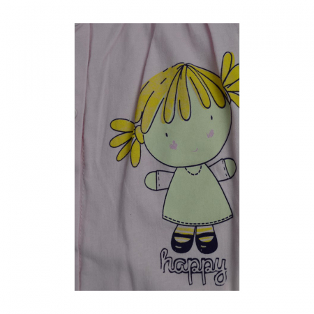 Salopeta de vara pentru fete Wendee BV04000130R-68-74-cm, Roz [2]