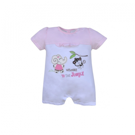 Salopete bebelusi vara fete - Salopeta de vara pentru fete Koala Jungle 04-087AR-62, Ticlam