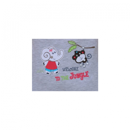 Salopeta de vara pentru fete Koala Jungle 04-087GR, Gri [1]