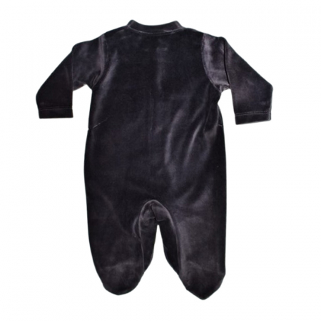 Salopeta din catifea, cu maneca lunga, pentru baieti, Mini Junior 70500N, Negru [2]