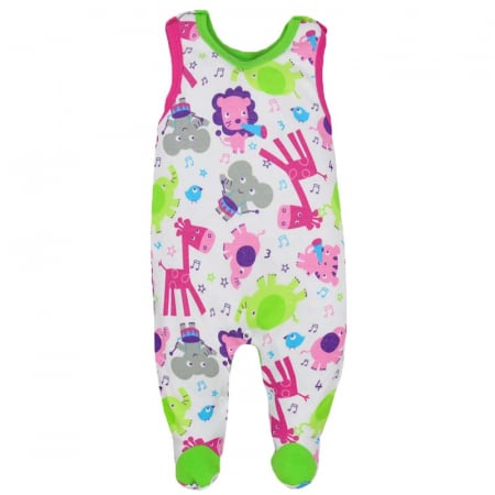 Salopete bebelusi fete - Salopeta fara maneci pentru fete Koala Zoo 3170-62-cm, Multicolor