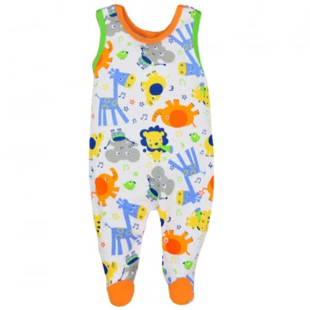 Salopete bebelusi fete - Salopeta fara maneci pentru fete Koala Zoo 3171P-68-cm, Multicolor