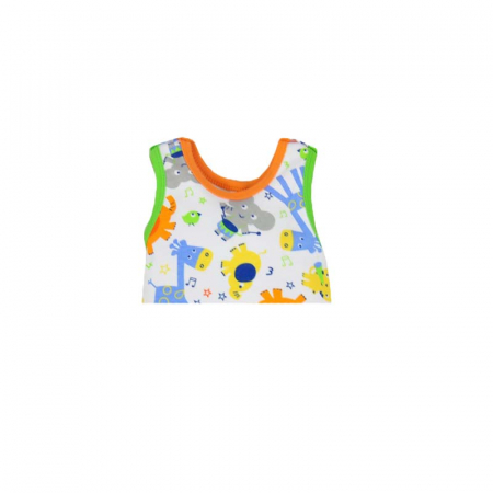 Salopeta fara maneci pentru fete Koala Zoo 3171P-68-cm, Multicolor [2]