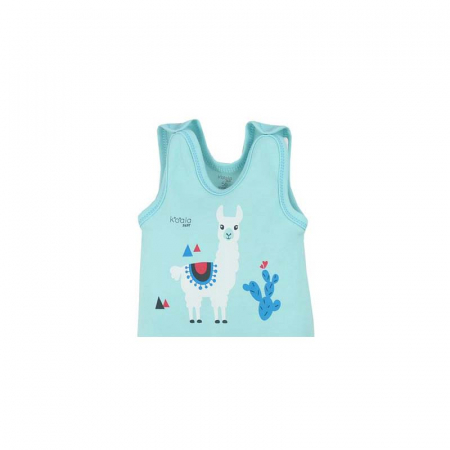Salopeta fara maneci pentru baieti Koala Happy Baby 07-484T-62-cm, Turcoaz [1]