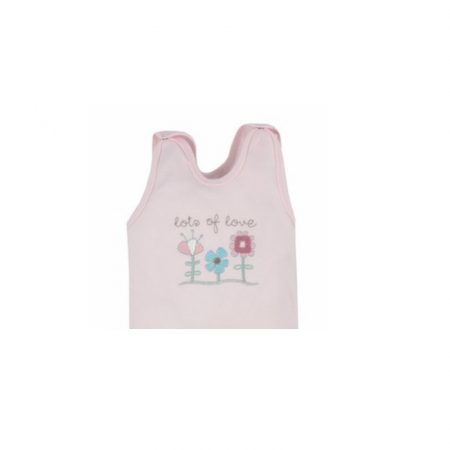 Salopeta fara maneci pentru fete Koala Flower A01-013R-1-80-cm, Roz [1]