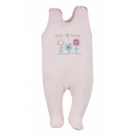 Salopete bebelusi fete - Salopeta fara maneci pentru fete Koala Flower A01-013R-1-80-cm, Roz
