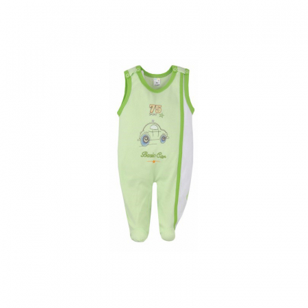 Salopete bebelusi baieti - Salopeta fara maneci pentru copii Koala Maly Sportowiek B01-048V-68-cm, Verde