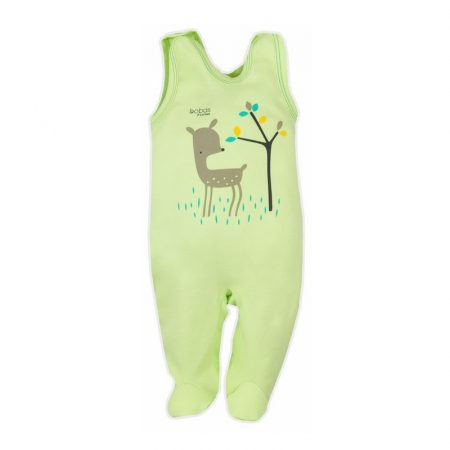 Salopete bebelusi fete - Salopeta fara maneci pentru copii Koala Mini Baby 3919V-74-cm, Verde