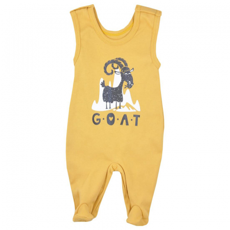 Salopete bebelusi baieti - Salopeta fara maneci pentru bebelusi KOALA Mountains 08-812G-56-cm, Galben