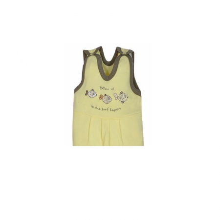 Salopeta fara maneci pentru bebelusi KOALA Rybka B01-010-74-cm, Galben [1]