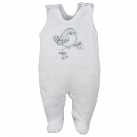 Salopete bebelusi fete - Salopeta fara maneci pentru copii Koala Sikorka 08-300A_62 cm, Alb
