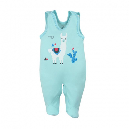 Salopete bebelusi baieti - Salopeta fara maneci pentru baieti Koala Happy Baby 07-484T-62-cm, Turcoaz