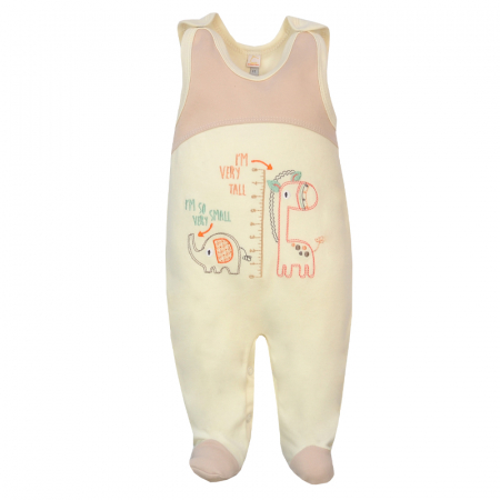 Salopete bebelusi baieti - Salopeta fara maneci pentru copii Koala Zoo 2383-68-cm, Crem