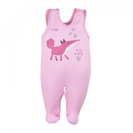 Salopete bebelusi fete - Salopeta fara maneci pentru fete Koala Happy Baby 07-489_74 cm, Roz