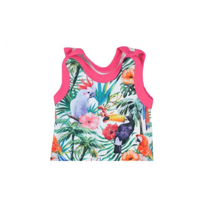 Salopeta fara maneci pentru fete Koala Madagaskar 08-274R-62-cm, Multicolor [1]