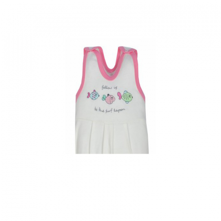Salopeta fara maneci pentru fete KOALA Rybka B01-010C-74-cm, Crem [1]