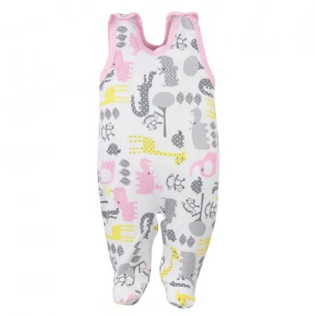 Salopete bebelusi fete - Salopeta fara maneci pentru fete Koala Zwierzyniec 06-377R-62-cm, Multicolor