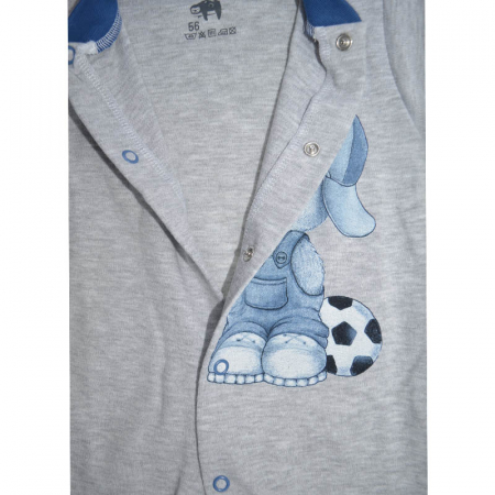 Salopeta cu maneca lunga pentru baieti Marconkowski 404986, Gri [2]