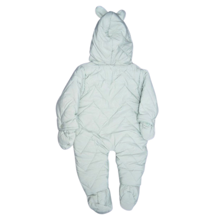 Salopeta imblanita, de iarna, cu botosei si manusi detasabile, pentru copii, Happy House FOFO-209V-80, Verde [7]