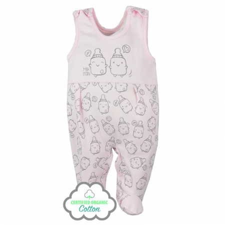 Salopeta fara maneci pentru fete Koala Butelki 06-684-68-cm, Roz [1]